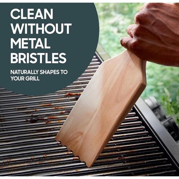 Wood Grill Scraper with Built-in Bottle Opener Hammer + Axe New In Box - Picture 3 of 7